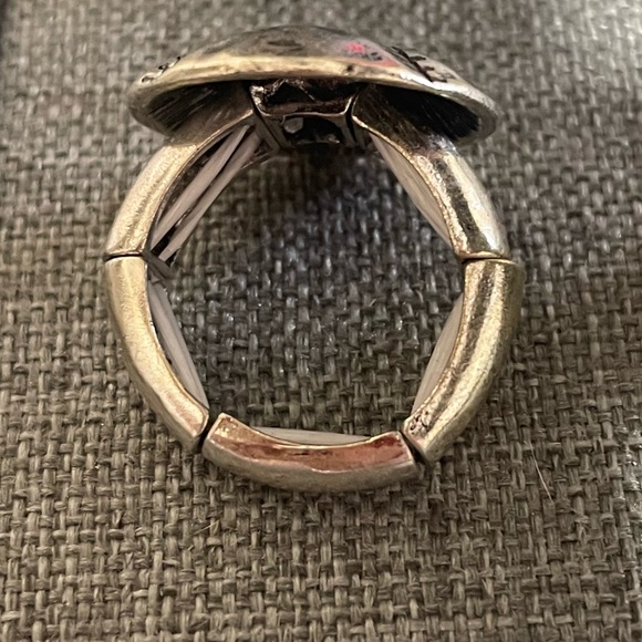 🎉⚾️ Silver Baseball Stretch Ring Game Days - Picture 4 of 4